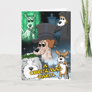 Een Christmas Carol Hondenliefhebber Christmas Kaa Feestdagen Kaart