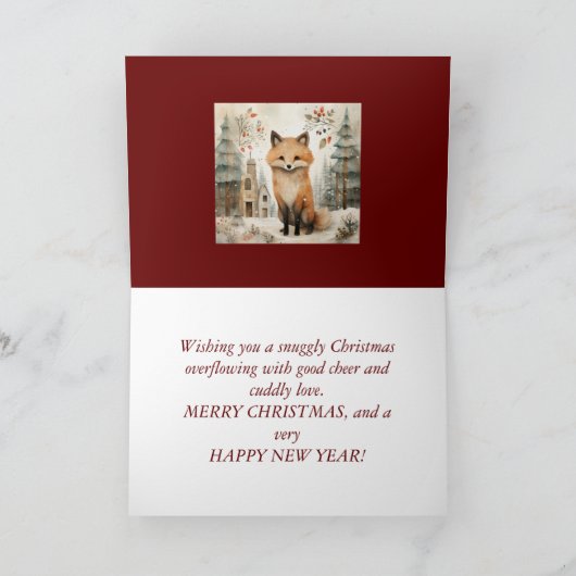 EEN CHRISTMAS FOX KAART VOOR IEDEREEN (Binnen)