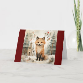 EEN CHRISTMAS FOX KAART VOOR IEDEREEN