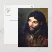 Een Christus na het leven door Rembrandt Briefkaart (Voorkant / Achterkant)