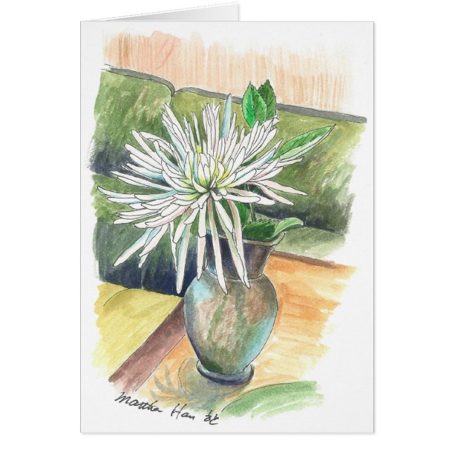 Eén chrysanten (Voorkant)