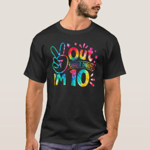 Eén cijfer voor de vrede ik ben 10 jaar oud Tie Dy T-shirt