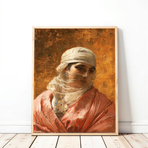 Een Circassische door Frederick Arthur Bridgman, K Poster