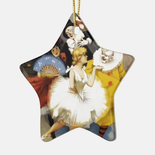 Een circus van dansers keramisch ornament (Links)