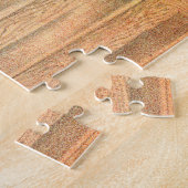 Een circusartiest die op een springpaard rijdt legpuzzel (Zijkant)