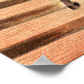 Een circusartiest die op een springpaard rijdt poster (Hoek)