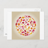 Een cirkel maken briefkaart (Voorkant / Achterkant)