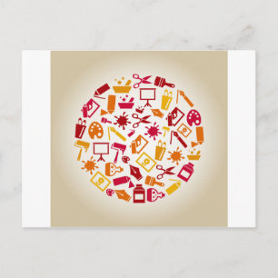 Een cirkel maken briefkaart