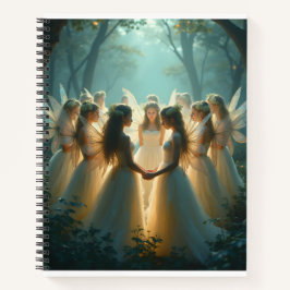 Een cirkel van feeën spiraal Notitieboek