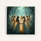 Een cirkel van feeën spiraal Notitieboek (Voorkant)