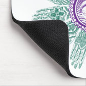 Een cirkel van handen en een oog muismat (Hoek)