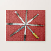Een cirkel van kanonnen legpuzzel (Horizontaal)