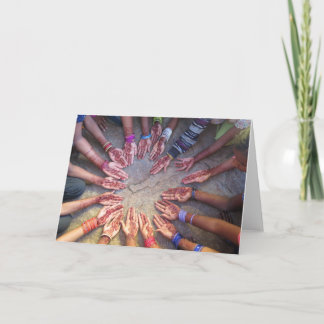 Een cirkel van Zusters Bedankkaart