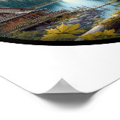 Een cirkelvormig 3D-afbeelding van een prachtige C Poster (Hoek)