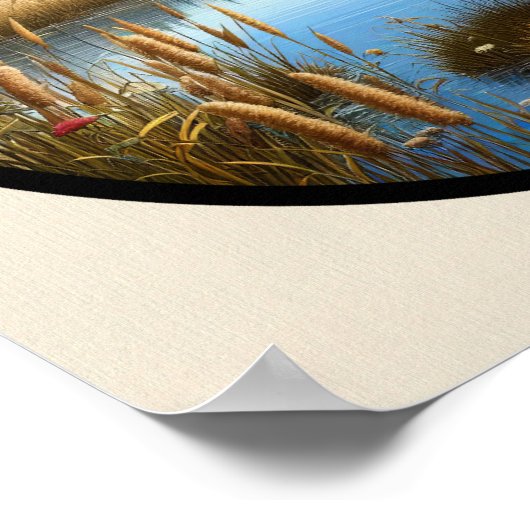 Een cirkelvormig 3D-Afbeelding van een prachtige C Poster (Hoek)