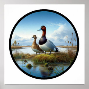 Een cirkelvormig 3D-Afbeelding van een prachtige C Poster