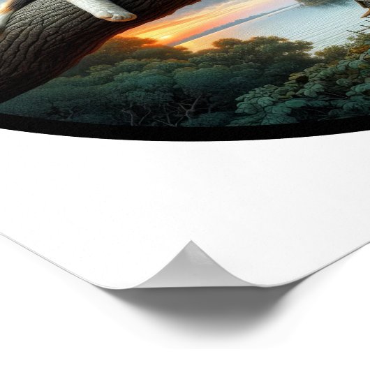 Een cirkelvormig 3D-afbeelding van een prachtige C Poster (Hoek)