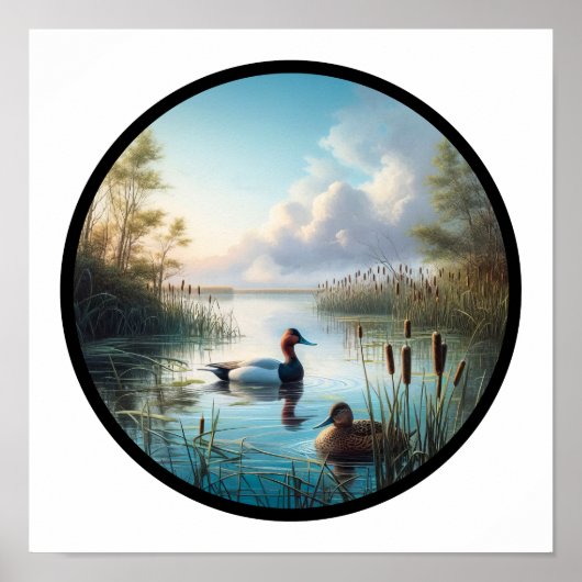Een cirkelvormig 3D-Afbeelding van een prachtige C Poster (Voorkant)