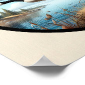 Een cirkelvormig 3D-Afbeelding van een prachtige C Poster (Hoek)