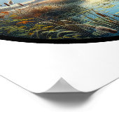 Een cirkelvormig 3D-Afbeelding van een prachtige C Poster (Hoek)