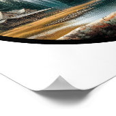 Een cirkelvormig 3D-afbeelding van een prachtige C Poster (Hoek)