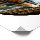 Een cirkelvormig 3D-afbeelding van een prachtige C Poster (Hoek)