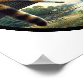 Een cirkelvormig 3D-afbeelding van een prachtige C Poster (Hoek)