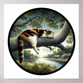 Een cirkelvormig 3D-afbeelding van een prachtige C Poster