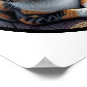 Een cirkelvormig 3D-afbeelding van een prachtige C Poster (Hoek)