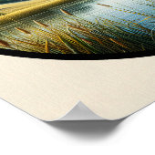 Een cirkelvormig 3D-Afbeelding van een prachtige g Poster (Hoek)