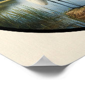 Een cirkelvormig 3D-Afbeelding van een prachtige g Poster (Hoek)