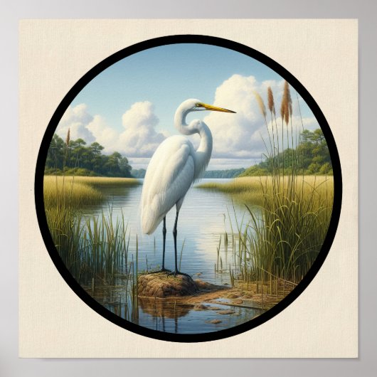 Een cirkelvormig 3D-Afbeelding van een prachtige g Poster (Voorkant)