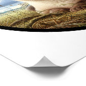 Een cirkelvormig 3D-Afbeelding van een prachtige S Poster (Hoek)