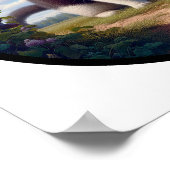 Een cirkelvormig 3D-Afbeelding van een prachtige T Poster (Hoek)