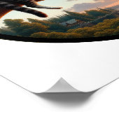 Een cirkelvormig 3D-Afbeelding van een prachtige T Poster (Hoek)