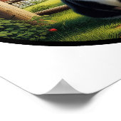 Een cirkelvormig 3D-Afbeelding van een prachtige T Poster (Hoek)