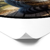 Een cirkelvormig 3D-Afbeelding van een prachtige T Poster (Hoek)