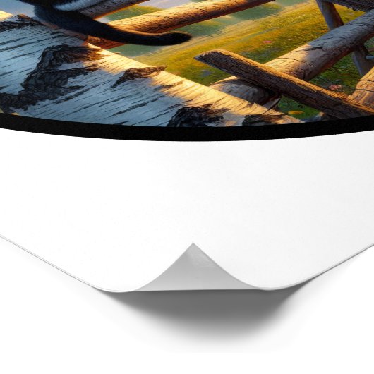 Een cirkelvormig 3D-Afbeelding van een prachtige T Poster (Hoek)