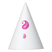 Een cirkelvormige logo met een hartsymbool, embody feesthoedjes (Voorkant)