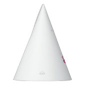 Een cirkelvormige logo met een hartsymbool, embody feesthoedjes (Links)