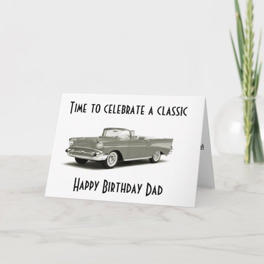 EEN CLASSIC BIRTHDAY" NAAR EEN "CLASSIC DAD** KAART (Voorkant)