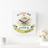 Een Clean Desk is een teken van de Zick Mind Klok (Huis)