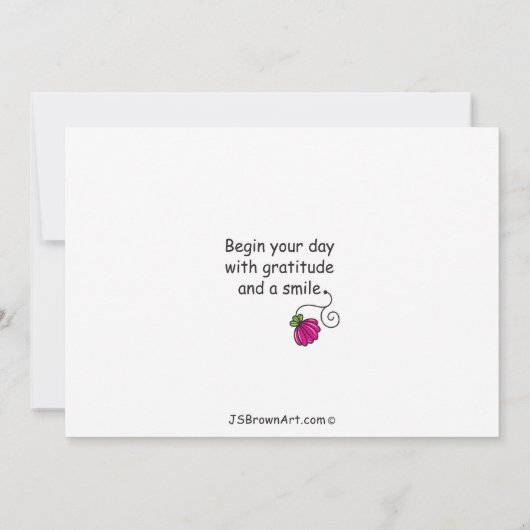 Een Clean Slate_Flat-kaart 7 x 5 inch (Achterkant)