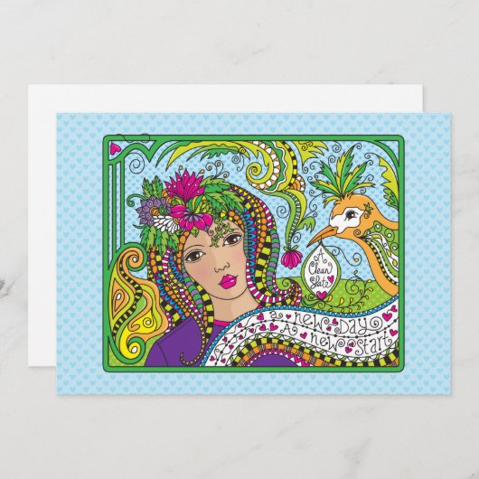 Een Clean Slate_Flat-kaart 7 x 5 inch (Voorkant / Achterkant)