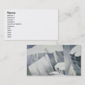 Een Cliff overstijgen, van 'A Narrative of an Asce Visitekaartje (Voorkant / Achterkant)