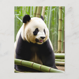 Een close-up portret van een Panda Briefkaart