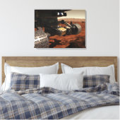 Een close-up uitzicht van de arm op de Mars van NA Canvas Afdruk (Insitu (Slaapkamer))