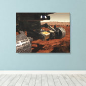 Een close-up uitzicht van de arm op de Mars van NA Canvas Afdruk (Insitu (Houten vloer))