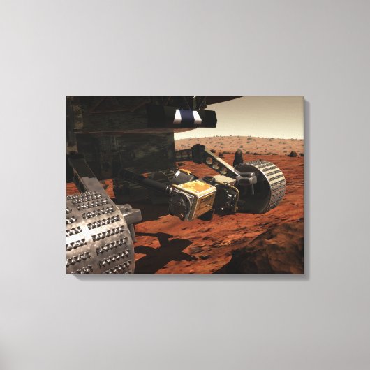Een close-up uitzicht van de arm op de Mars van NA Canvas Afdruk (Voorkant)