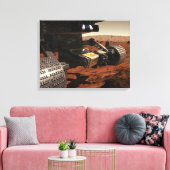 Een close-up uitzicht van de arm op de Mars van NA Canvas Afdruk (Insitu (Woonkamer))